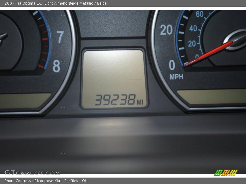 Light Almond Beige Metallic / Beige 2007 Kia Optima LX