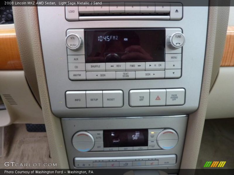 Light Sage Metallic / Sand 2008 Lincoln MKZ AWD Sedan