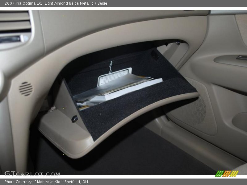 Light Almond Beige Metallic / Beige 2007 Kia Optima LX