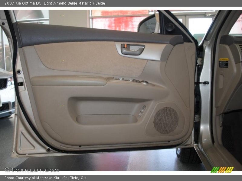 Light Almond Beige Metallic / Beige 2007 Kia Optima LX