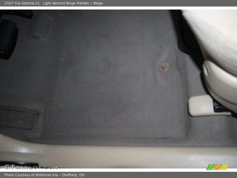 Light Almond Beige Metallic / Beige 2007 Kia Optima LX