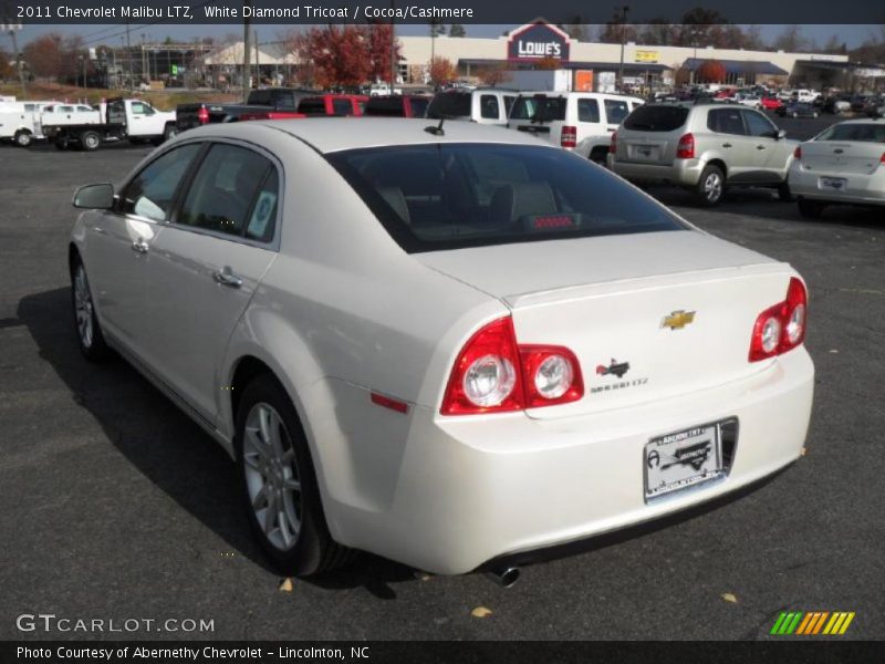 White Diamond Tricoat / Cocoa/Cashmere 2011 Chevrolet Malibu LTZ