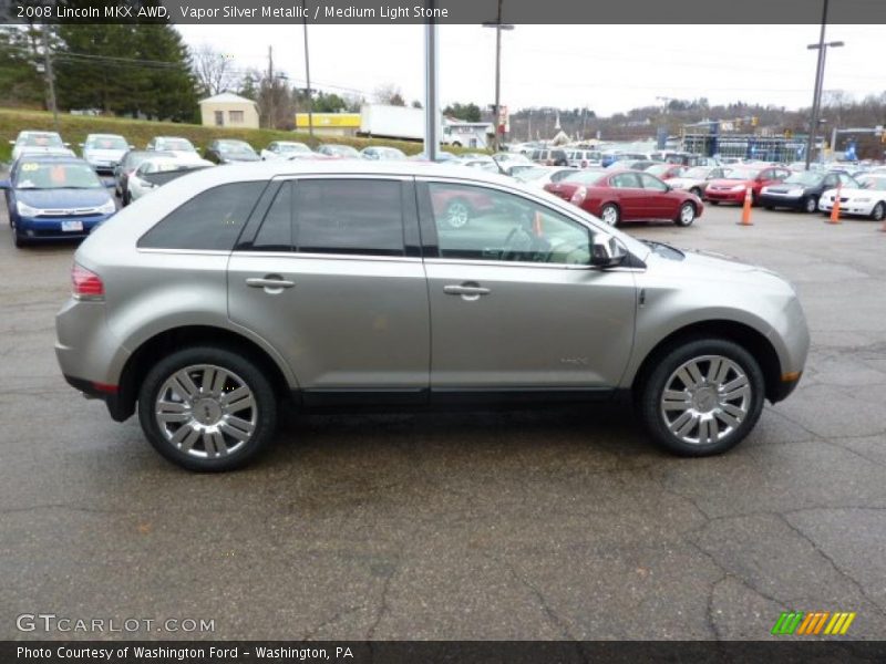 Vapor Silver Metallic / Medium Light Stone 2008 Lincoln MKX AWD