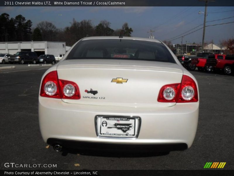 White Diamond Tricoat / Cocoa/Cashmere 2011 Chevrolet Malibu LTZ