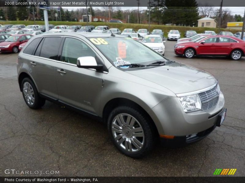 Vapor Silver Metallic / Medium Light Stone 2008 Lincoln MKX AWD