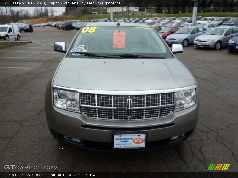 Vapor Silver Metallic / Medium Light Stone 2008 Lincoln MKX AWD