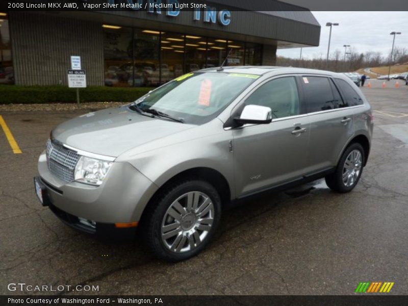 Vapor Silver Metallic / Medium Light Stone 2008 Lincoln MKX AWD