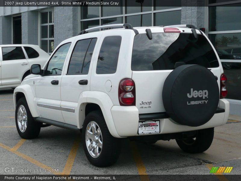 Stone White / Medium Slate Gray 2007 Jeep Liberty Limited 4x4