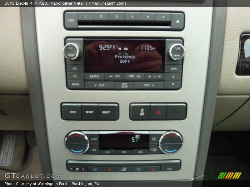 Vapor Silver Metallic / Medium Light Stone 2008 Lincoln MKX AWD