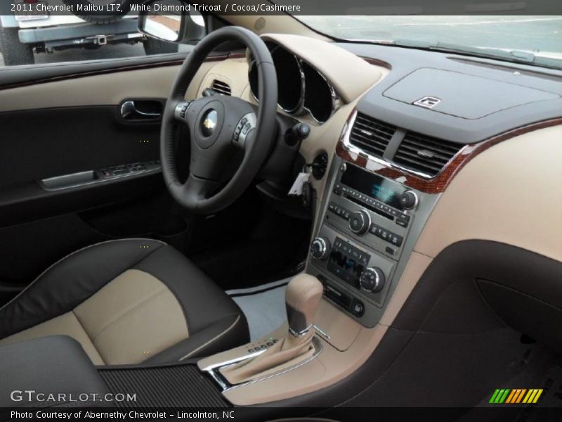 White Diamond Tricoat / Cocoa/Cashmere 2011 Chevrolet Malibu LTZ
