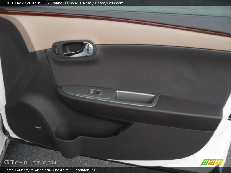 White Diamond Tricoat / Cocoa/Cashmere 2011 Chevrolet Malibu LTZ