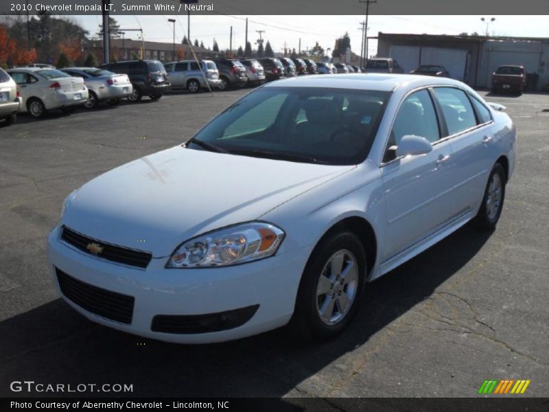 Summit White / Neutral 2010 Chevrolet Impala LT