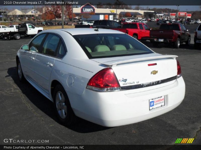 Summit White / Neutral 2010 Chevrolet Impala LT