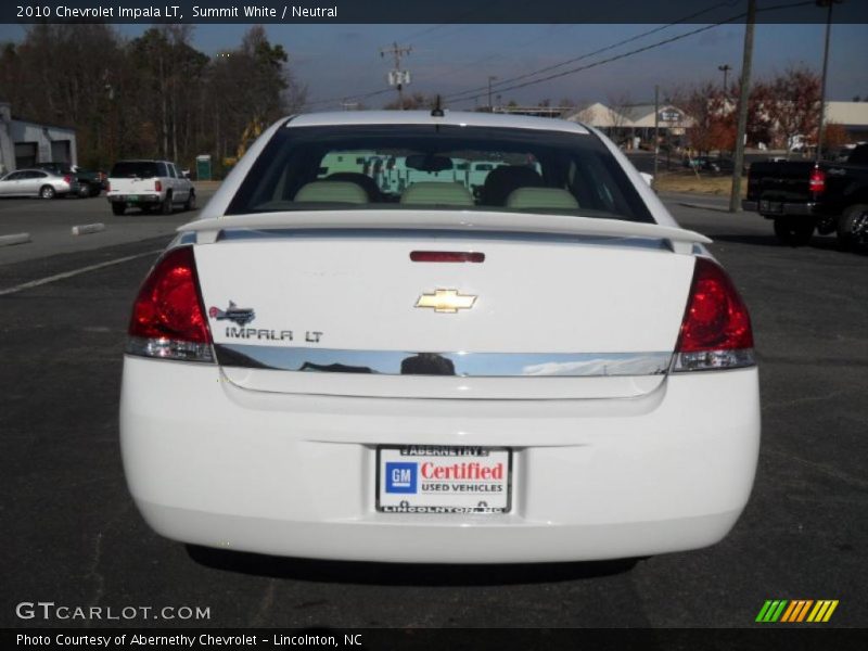 Summit White / Neutral 2010 Chevrolet Impala LT