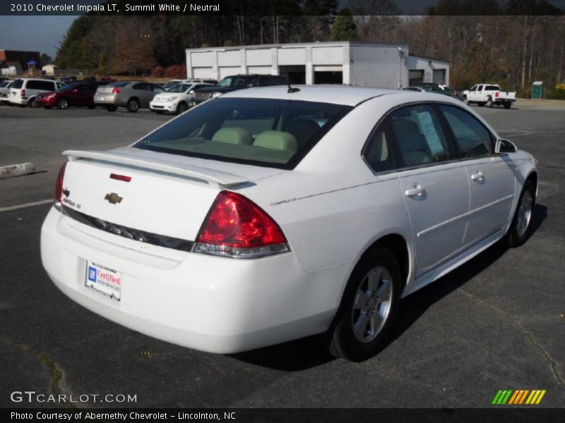 Summit White / Neutral 2010 Chevrolet Impala LT