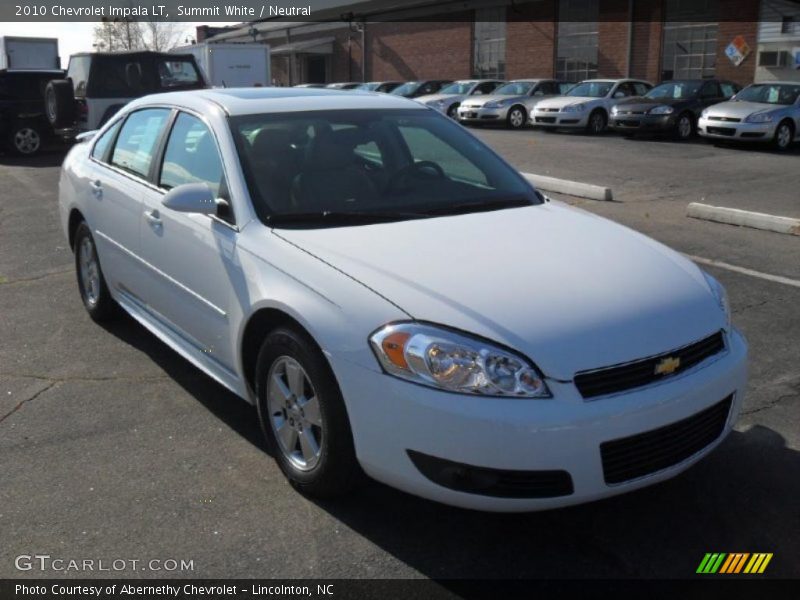 Summit White / Neutral 2010 Chevrolet Impala LT