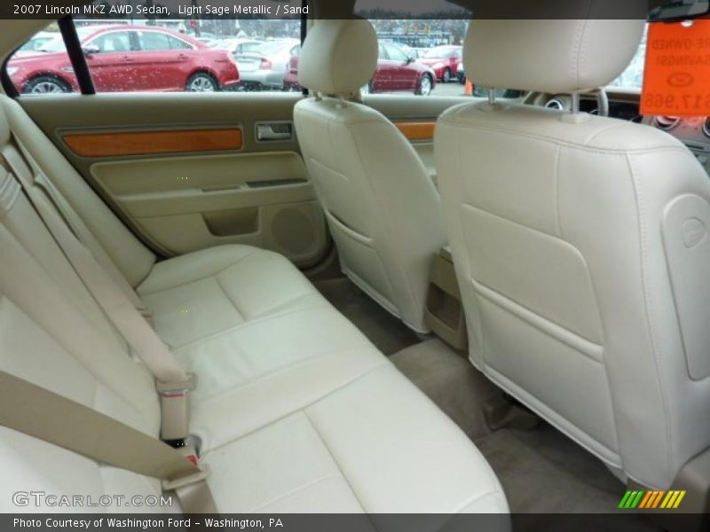 Light Sage Metallic / Sand 2007 Lincoln MKZ AWD Sedan