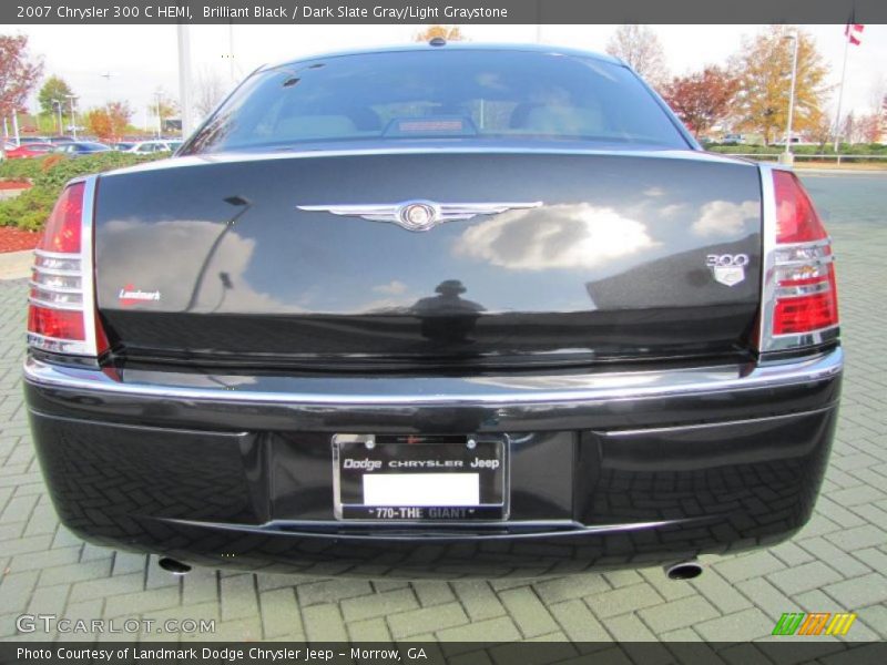 Brilliant Black / Dark Slate Gray/Light Graystone 2007 Chrysler 300 C HEMI