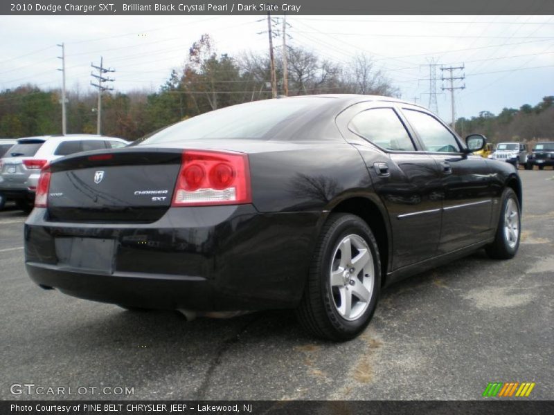 Brilliant Black Crystal Pearl / Dark Slate Gray 2010 Dodge Charger SXT