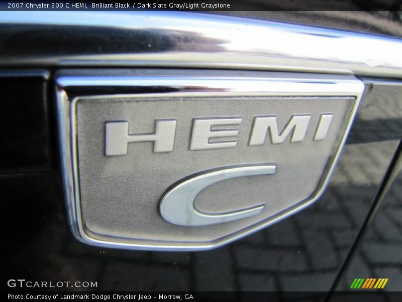 Brilliant Black / Dark Slate Gray/Light Graystone 2007 Chrysler 300 C HEMI