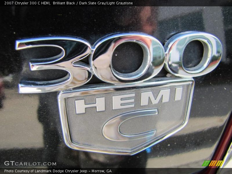 Brilliant Black / Dark Slate Gray/Light Graystone 2007 Chrysler 300 C HEMI