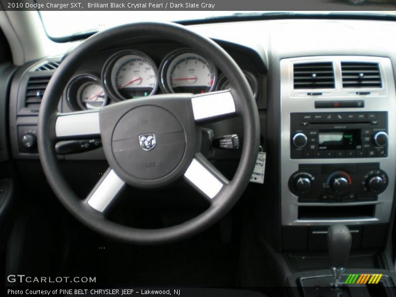 Brilliant Black Crystal Pearl / Dark Slate Gray 2010 Dodge Charger SXT