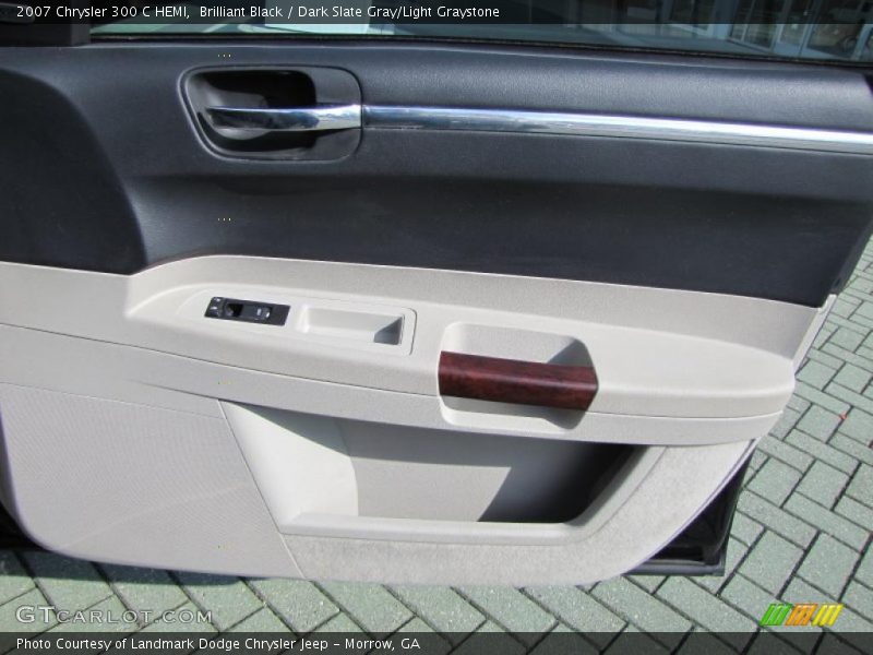 Brilliant Black / Dark Slate Gray/Light Graystone 2007 Chrysler 300 C HEMI
