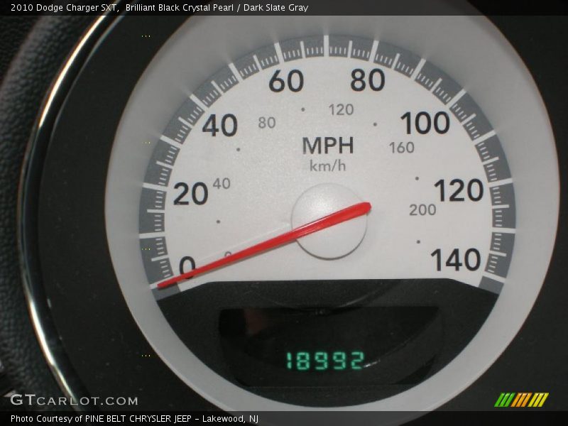 Brilliant Black Crystal Pearl / Dark Slate Gray 2010 Dodge Charger SXT