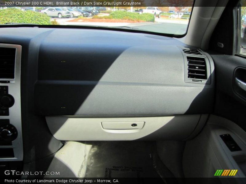 Brilliant Black / Dark Slate Gray/Light Graystone 2007 Chrysler 300 C HEMI