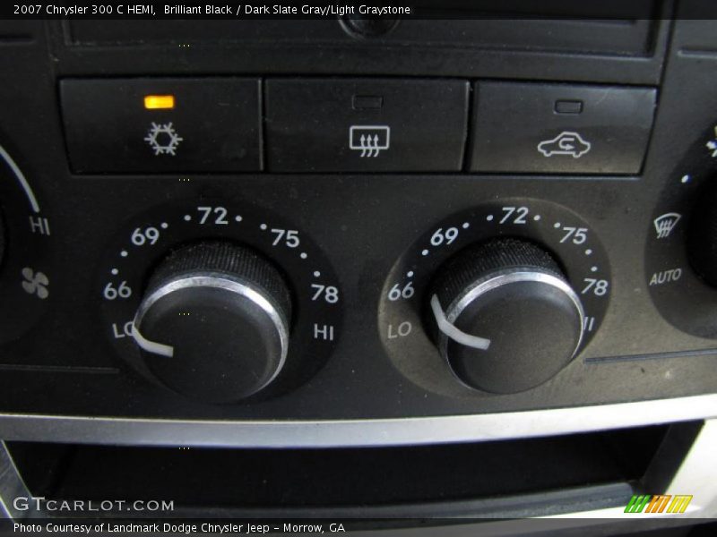 Brilliant Black / Dark Slate Gray/Light Graystone 2007 Chrysler 300 C HEMI