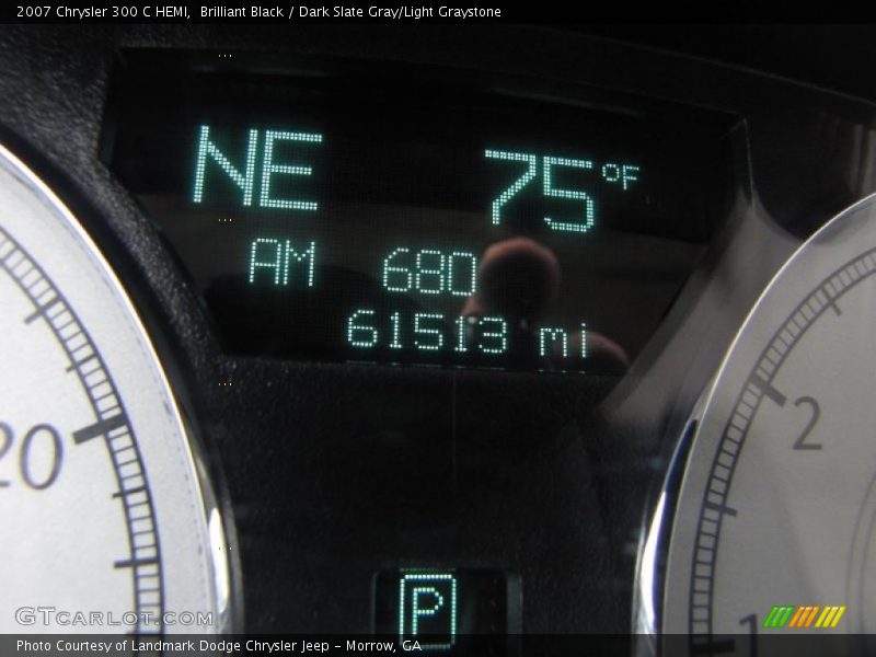 Brilliant Black / Dark Slate Gray/Light Graystone 2007 Chrysler 300 C HEMI