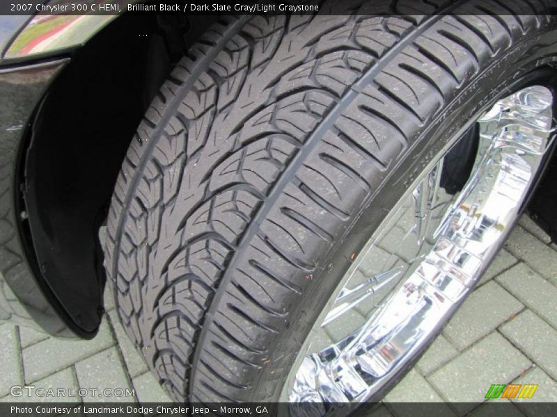 Brilliant Black / Dark Slate Gray/Light Graystone 2007 Chrysler 300 C HEMI