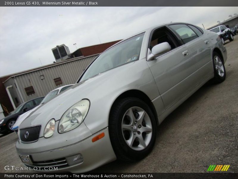 Millennium Silver Metallic / Black 2001 Lexus GS 430