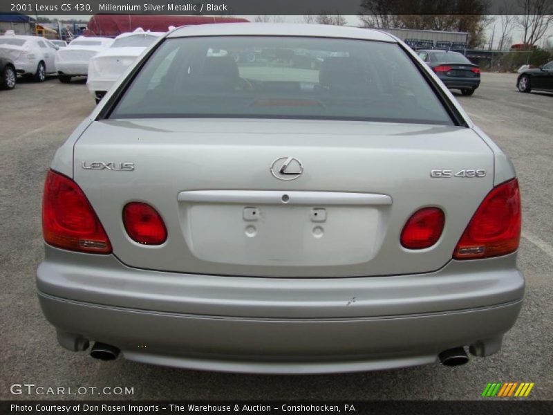 Millennium Silver Metallic / Black 2001 Lexus GS 430