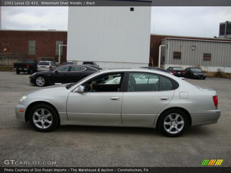 Millennium Silver Metallic / Black 2001 Lexus GS 430