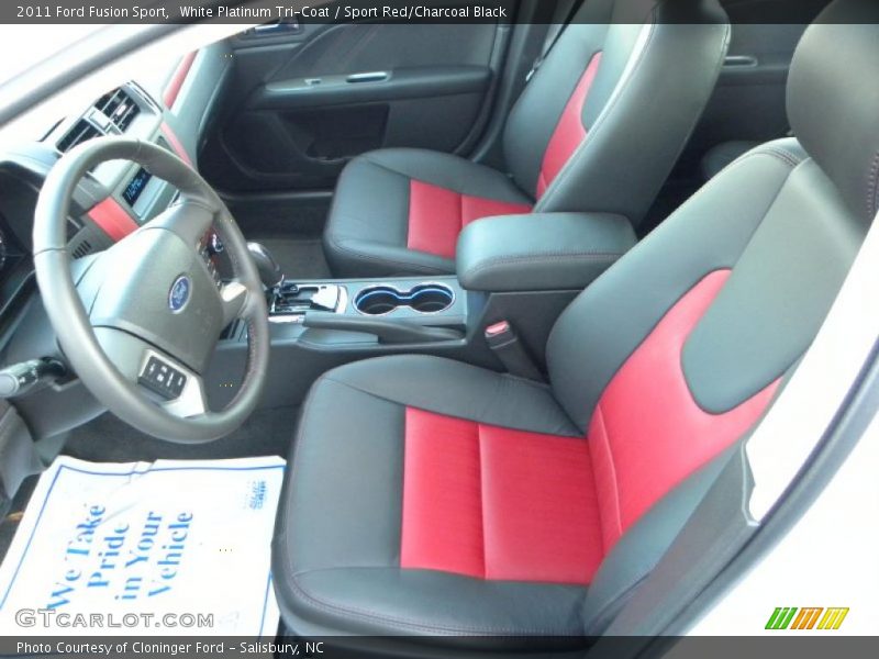  2011 Fusion Sport Sport Red/Charcoal Black Interior
