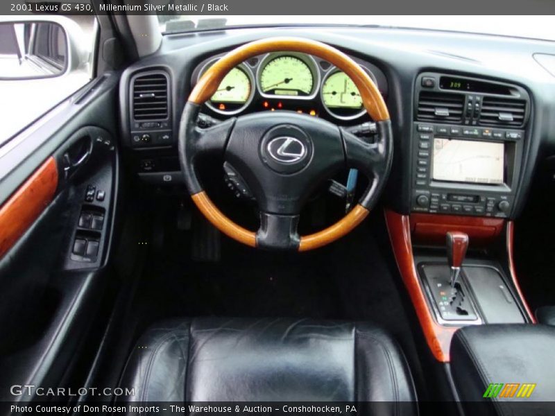 Millennium Silver Metallic / Black 2001 Lexus GS 430