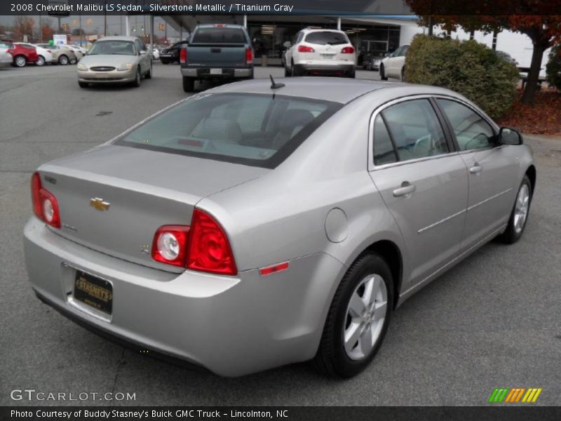 Silverstone Metallic / Titanium Gray 2008 Chevrolet Malibu LS Sedan