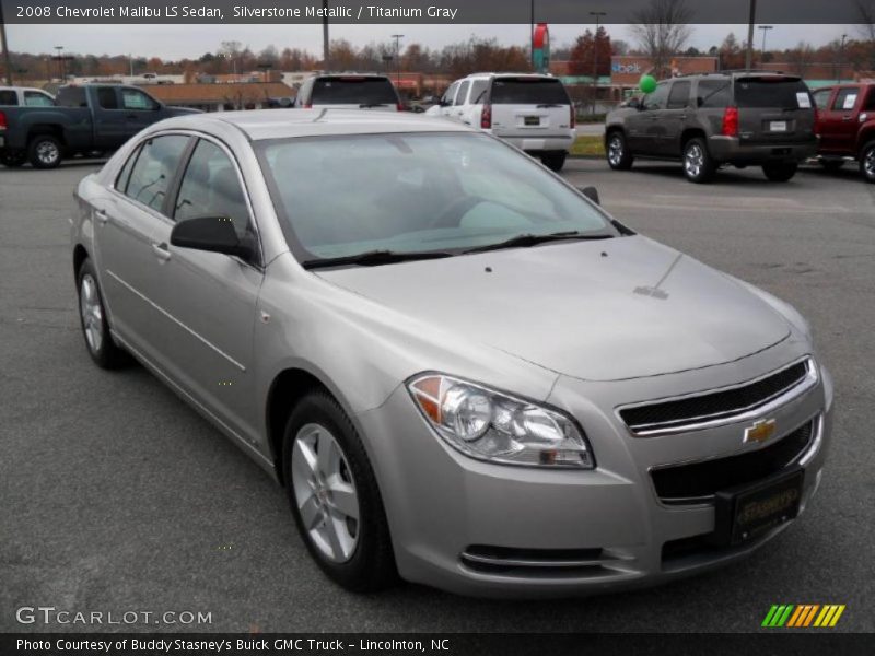 Silverstone Metallic / Titanium Gray 2008 Chevrolet Malibu LS Sedan