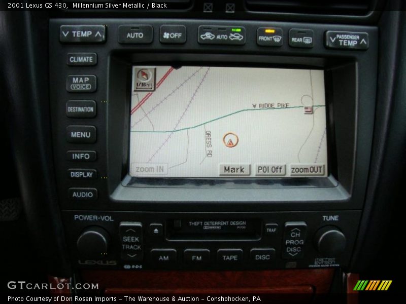 Navigation of 2001 GS 430