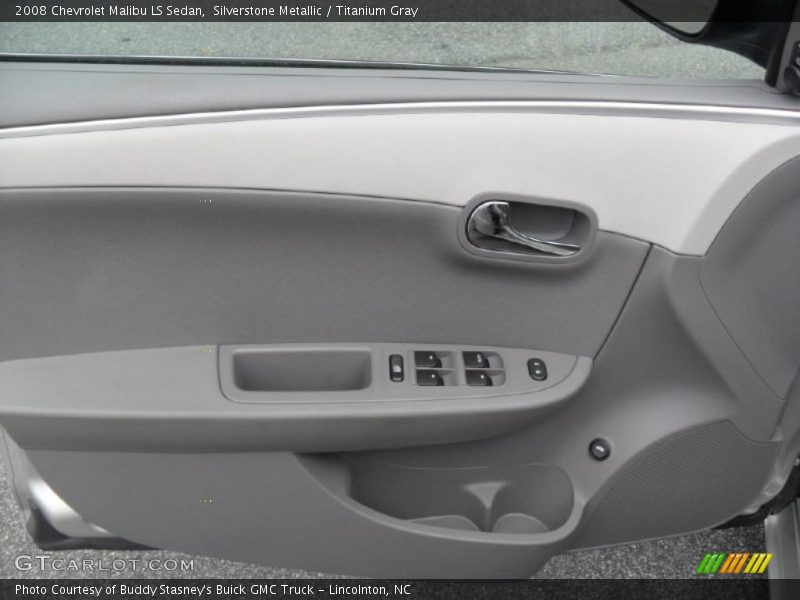 Silverstone Metallic / Titanium Gray 2008 Chevrolet Malibu LS Sedan