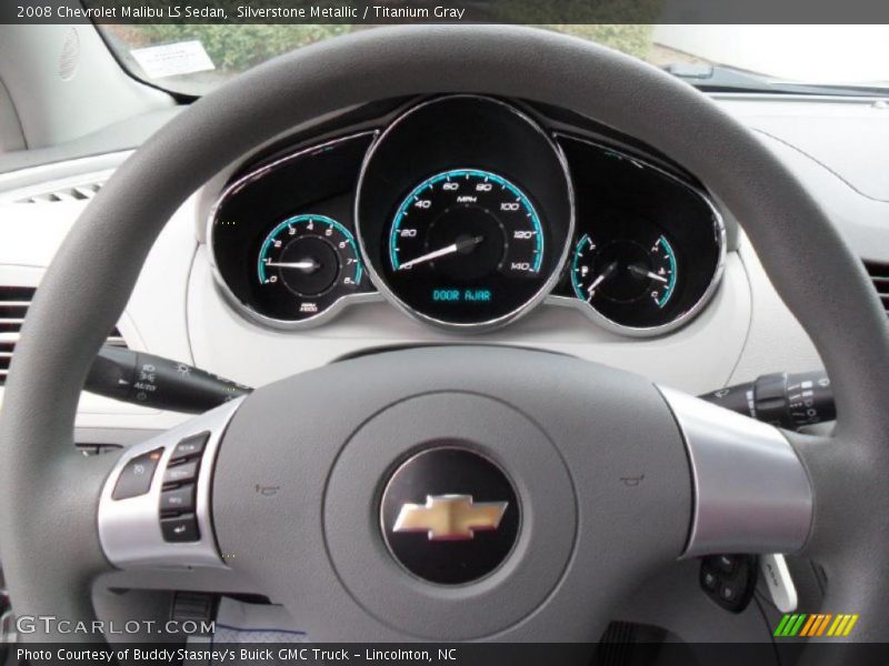 Silverstone Metallic / Titanium Gray 2008 Chevrolet Malibu LS Sedan