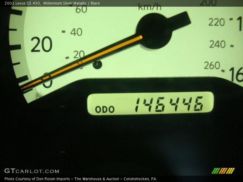 Millennium Silver Metallic / Black 2001 Lexus GS 430