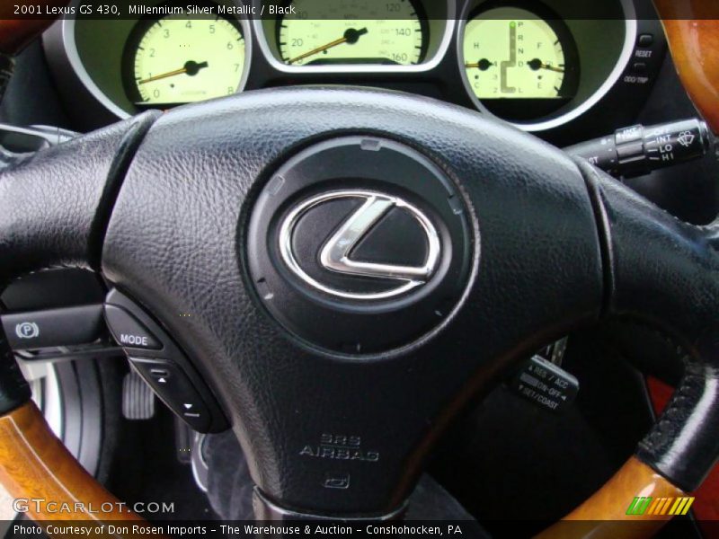 Millennium Silver Metallic / Black 2001 Lexus GS 430