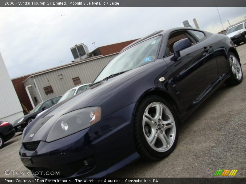 Moonlit Blue Metallic / Beige 2006 Hyundai Tiburon GT Limited