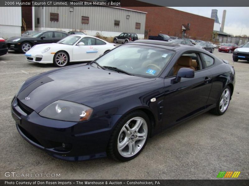 Moonlit Blue Metallic / Beige 2006 Hyundai Tiburon GT Limited