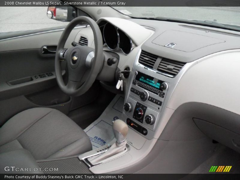 Silverstone Metallic / Titanium Gray 2008 Chevrolet Malibu LS Sedan