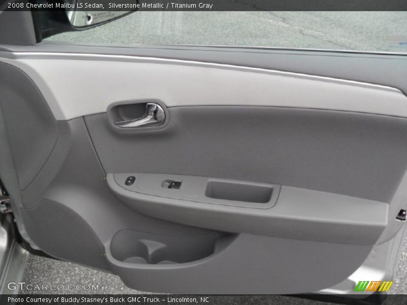 Silverstone Metallic / Titanium Gray 2008 Chevrolet Malibu LS Sedan