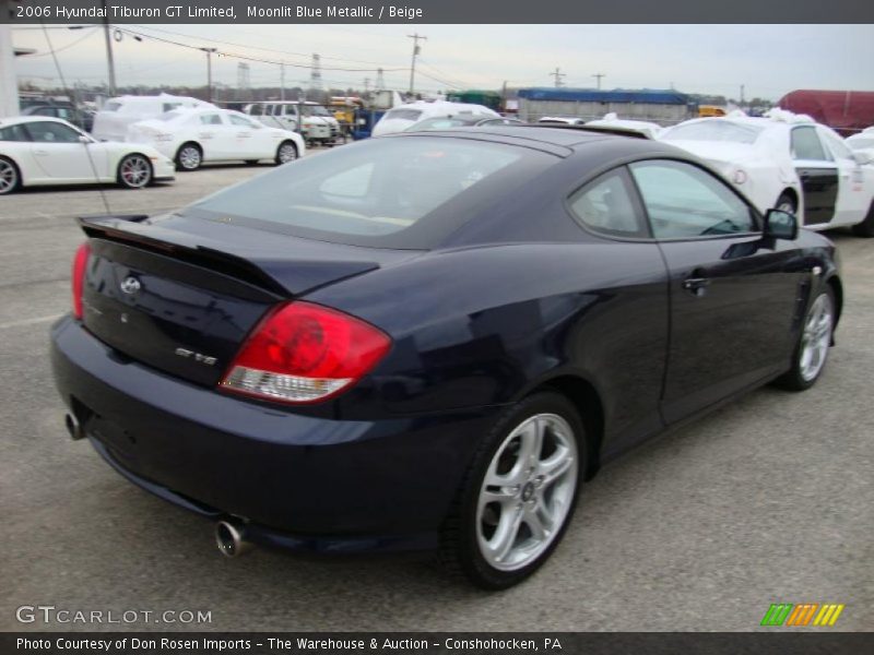 Moonlit Blue Metallic / Beige 2006 Hyundai Tiburon GT Limited
