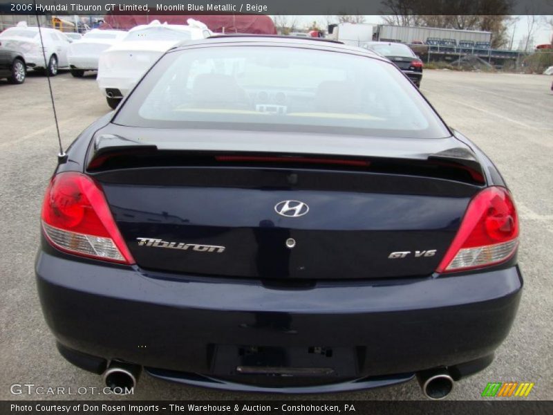 Moonlit Blue Metallic / Beige 2006 Hyundai Tiburon GT Limited